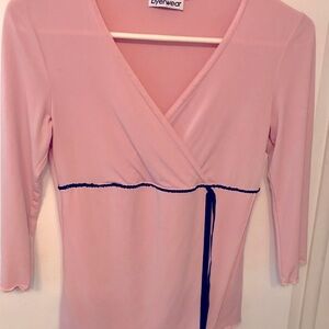 Byerwear Pink Wrap Blouse